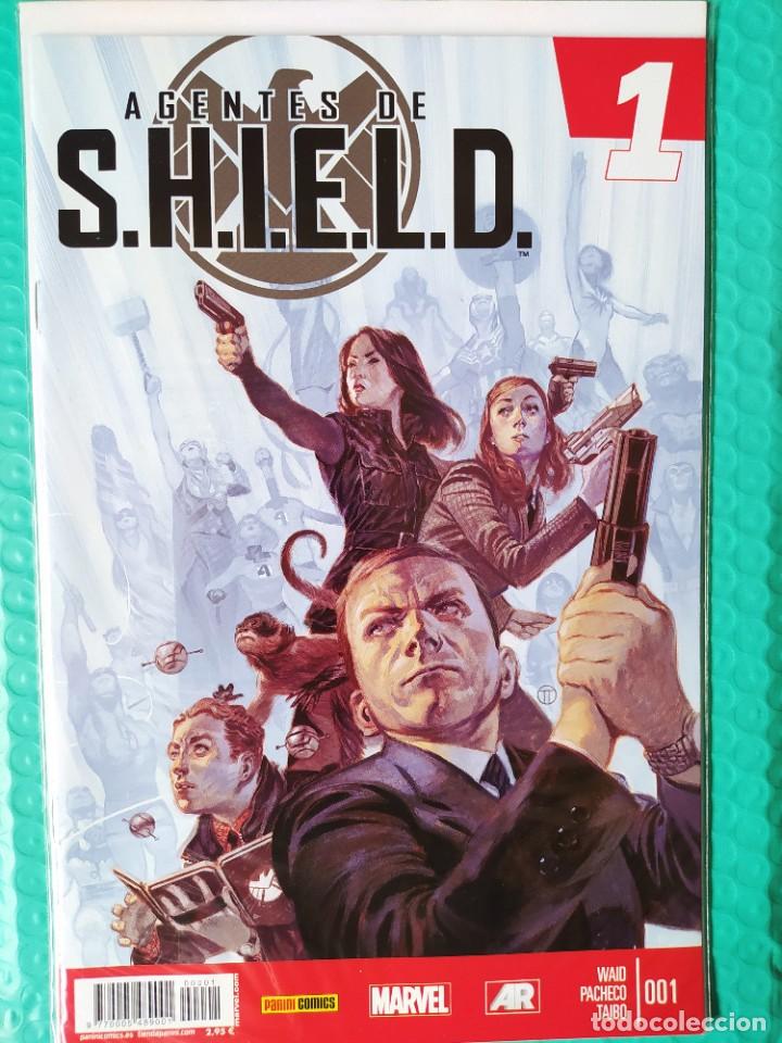 C&oacute;mics: AGENTES DE SHIELD N&ordm; 1- PANINI - MARVEL-NM-BOLSA & BACKBOARD - Foto 1