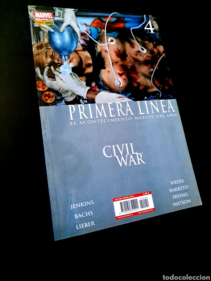 C&oacute;mics: EXCELENTE ESTADO CIVIL WAR PRIMERA LINEA 4 COMICS PANINI MARVEL - Foto 1