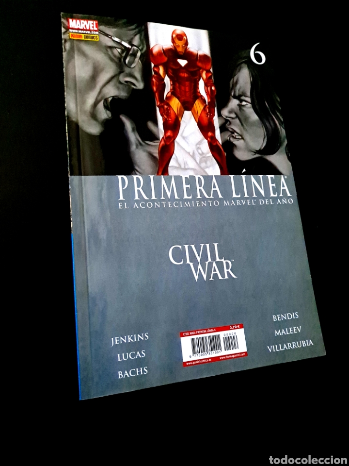 C&oacute;mics: CASI EXCELENTE ESTADO CIVIL WAR PRIMERA LINEA 6 COMICS PANINI MARVEL