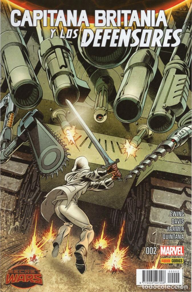 C&oacute;mics: CAPITAN BRITANIA Y LOS DEFENSORES N&ordm; 2 - PANINI - IMPECABLE - Foto 1