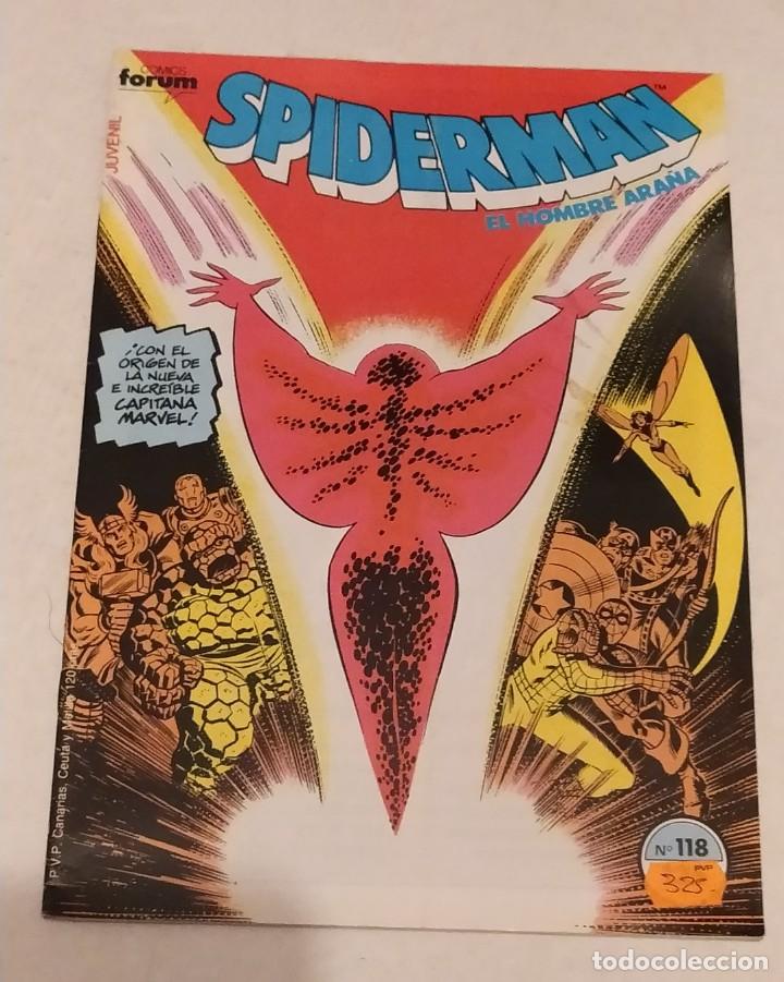 C&oacute;mics: SPIDERMAN N&ordm; 118 - COMICS FORUM - MARVEL. A&Ntilde;O 1986 - Foto 1