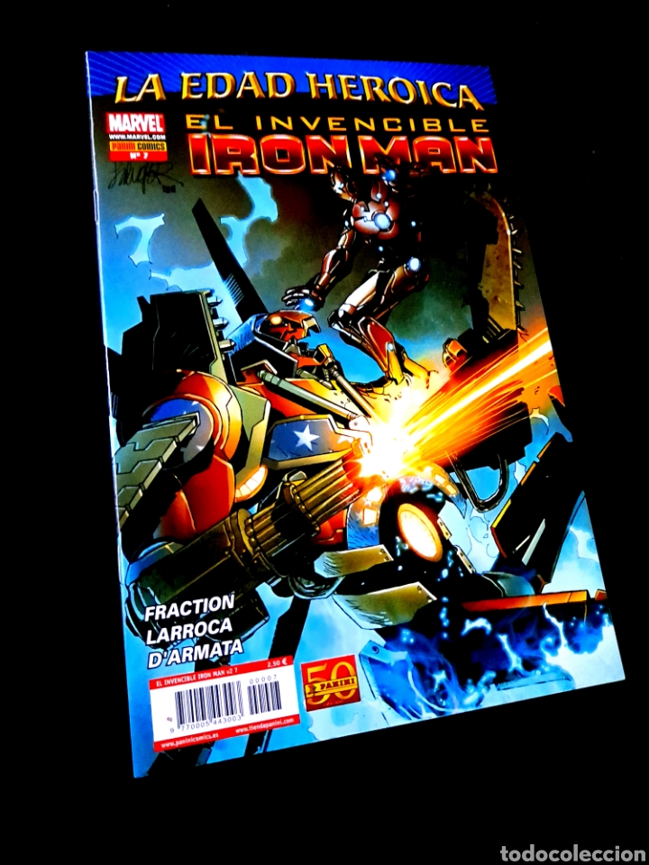 C&oacute;mics: EXCELENTE ESTADO EL INVENCIBLE IRON MAN 7 COMICS PANINI MARVEL - Foto 1