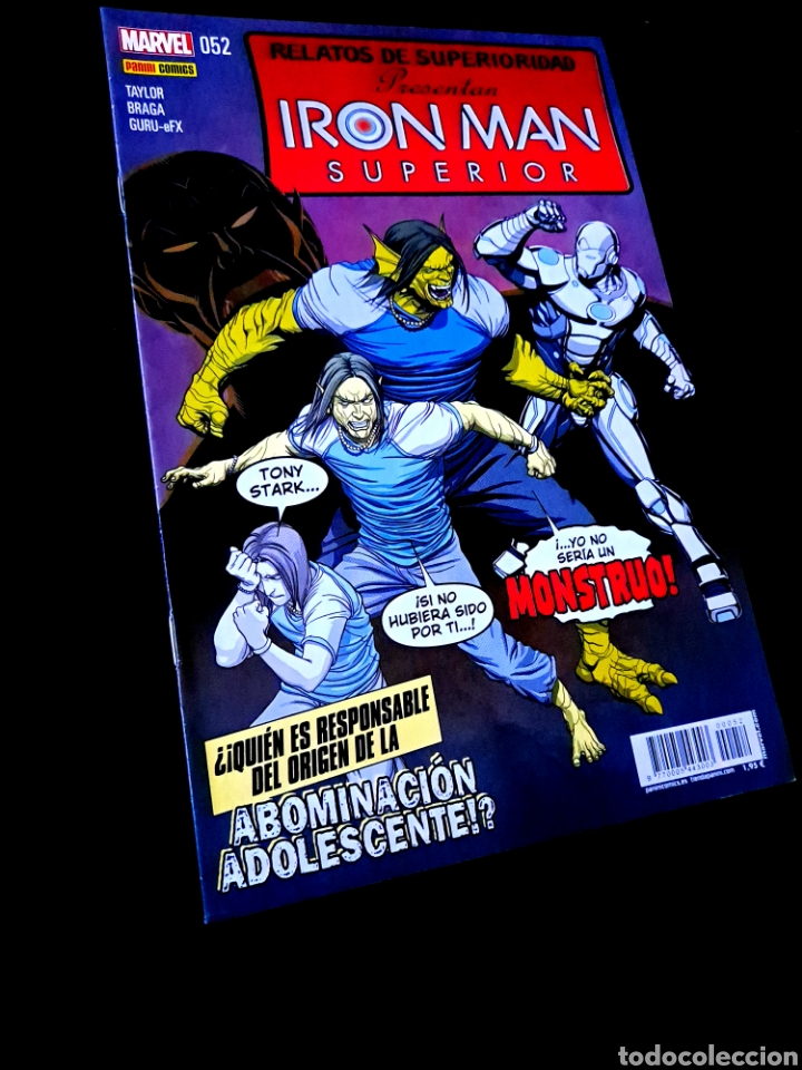 C&oacute;mics: EXCELENTE ESTADO IRON MAN SUPERIOR 52 COMICS PANINI MARVEL - Foto 1