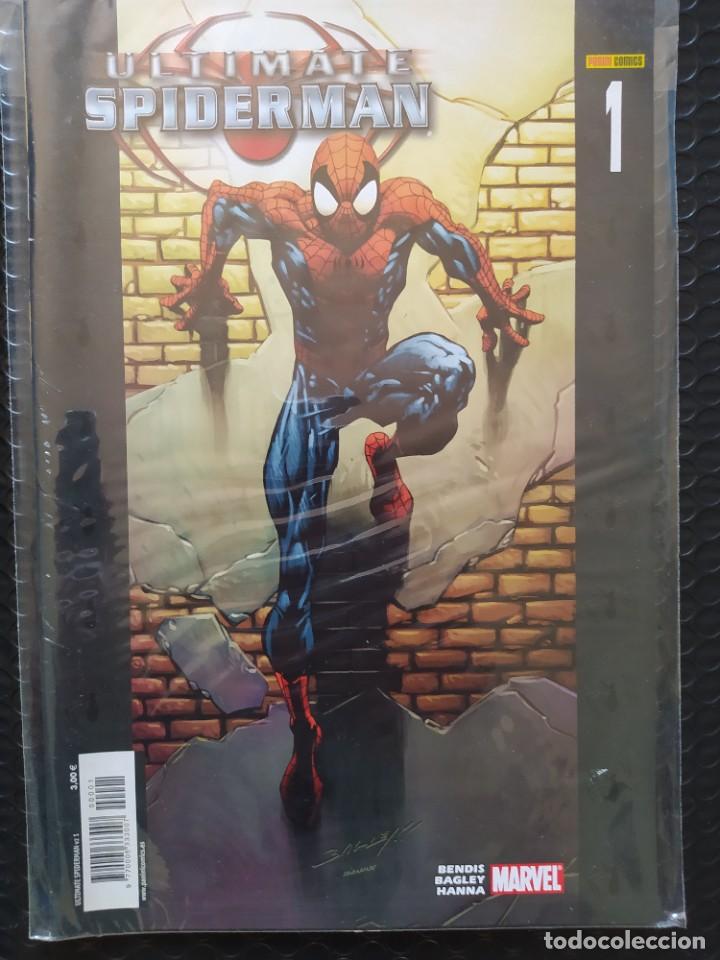 C&oacute;mics: ULTIMATES SPIDERMAN #1-BENDIS-PANINI-NM-BOLSA & BACKBOARD - Foto 1