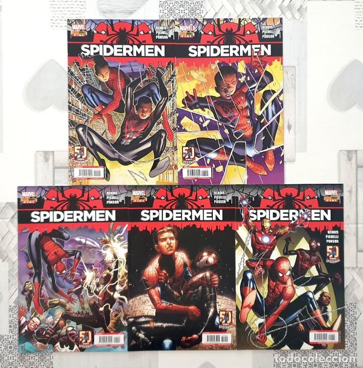 C&oacute;mics: SPIDERMEN de Brian Michael Bendis. SL de 5 comics. Panini 2012 - Foto 1