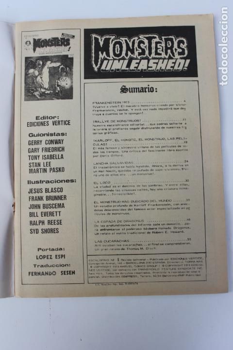 C&oacute;mics: MONSTERS UNLEASHED N&ordm; 6, EDICION ESPA&Ntilde;OLA EDICIONES VERTICE 1973 - Foto 2