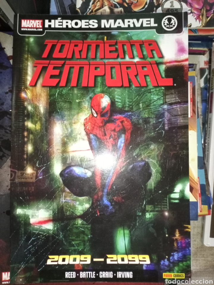 C&oacute;mics: H&eacute;roes Marvel Tormenta temporal 2009 2099 con Spiderman cj4 - Foto 1