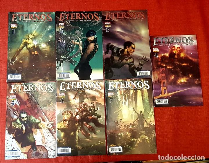 C&oacute;mics: ETERNOS. COMICS MARVEL. NEIL GAIMAN Y JOHN ROMITA JR. - Foto 1