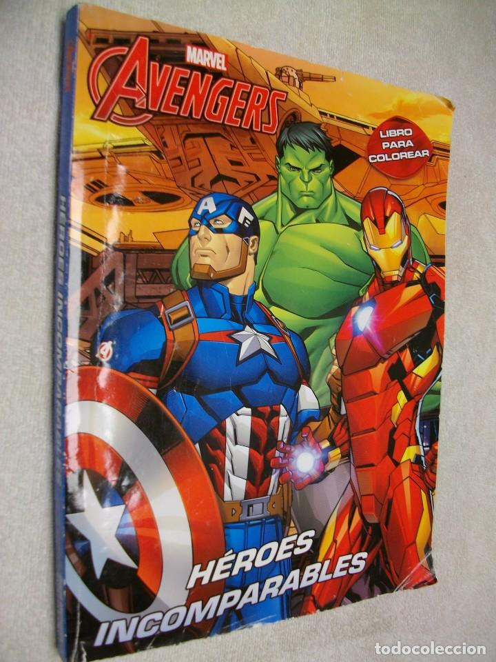 C&oacute;mics: MARVEL AVENGERS H&Eacute;ROES INCOPARABLES LIBRO PARA COLOREAR - Foto 1