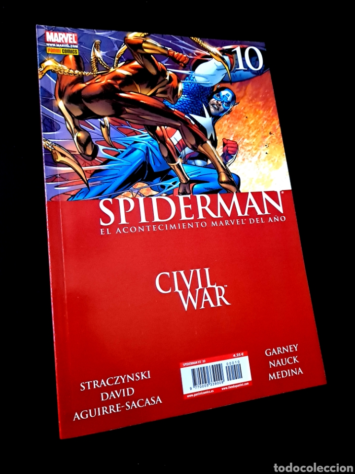 C&oacute;mics: EXCELENTE ESTADO SPIDERMAN 10 CIVIL WAR COMICS PANINI MARVEL - Foto 1
