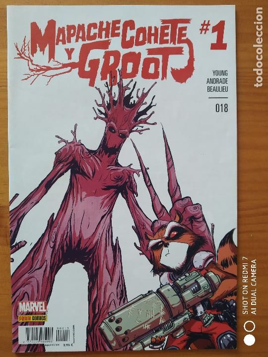 C&oacute;mics: MAPACHE COHETE Y GROOT N&ordm; 18 / # 1 - MARVEL - PANINI (GF) - Foto 1