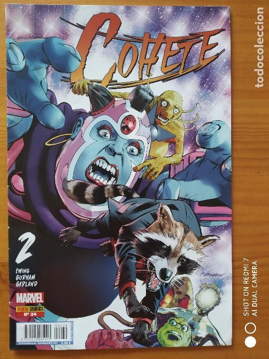C&oacute;mics: MAPACHE COHETE N&ordm; 34 / COHETE N&ordm; 2 - MARVEL - PANINI (GF) - Foto 1