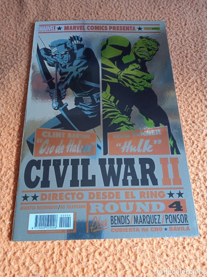 Comics: CIVIL WAR II ROUND 4-CON PORTADA ALTERNATIVA METALICA- PANINI-MUY DIF&Iacute;CIL