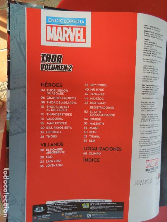 C&oacute;mics: ENCICLOPEDIA MARVEL 30 - THOR - VOL. 2 - ALTAYA - MARVEL 2016. - Foto 4