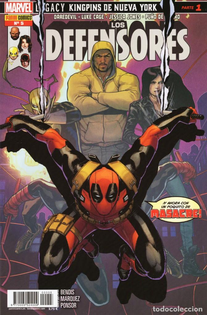 C&oacute;mics: LOS DEFENSORES MARVEL LEGACY N&ordm; 5 - PANINI - IMPECABLE - Foto 1