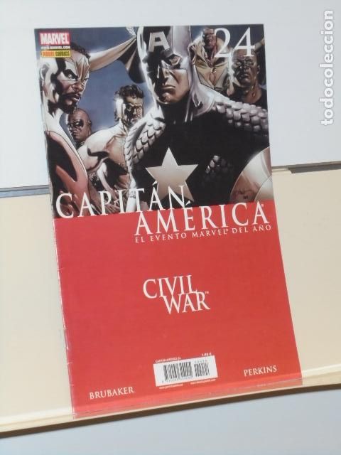 C&oacute;mics: CAPITAN AMERICA VOL. 7 N&ordm; 24 CIVIL WAR ED BRUBAKER MARVEL - PANINI