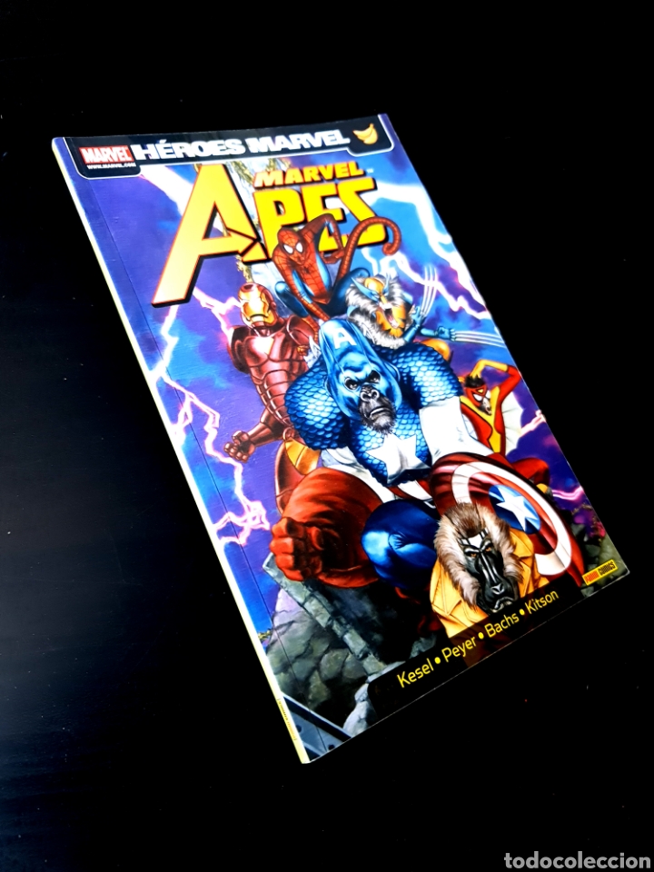 C&oacute;mics: EXCELENTE ESTADO HEROES MARVEL APES COMICS PANINI - Foto 1
