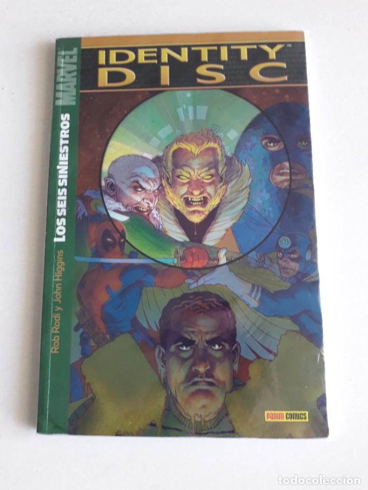 C&oacute;mics: LOS SEIS SINIESTROS IDENTITY DISC PANINI - Foto 1