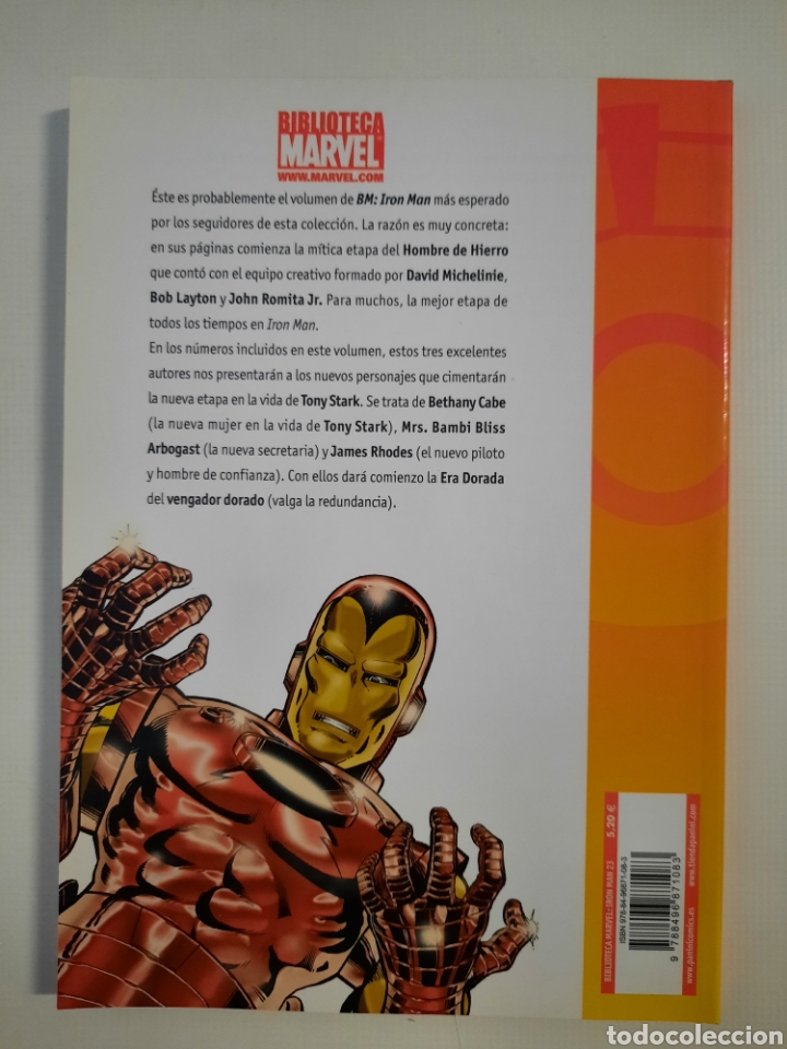 C&oacute;mics: BIBLIOTECA MARVEL IRON MAN - TOMO 23 - PANINI - Foto 2