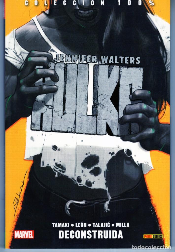 C&oacute;mics: COL. 100 % MARVEL - JENNIFER WALTERS HULKA DECONSTRUIDA - PANINI - IMPECABLE - MTFA - Foto 1