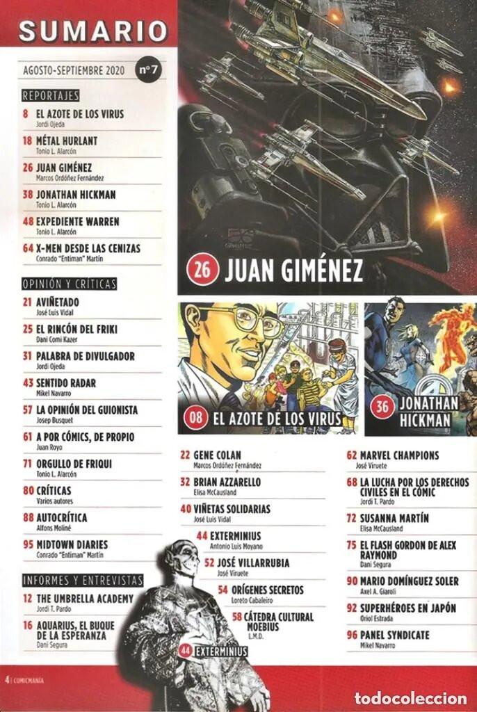 Cómics: Comicmanía, 7: En memoria de Juan Giménez | Jonathan Hickman | X-Men |... – 07-08/2020 - Foto 2 - 304496623