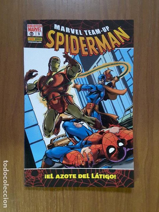 C&oacute;mics: Spiderman. El Azote del L&aacute;tigo. Marvel Team-Up 5. Panini. - Foto 1