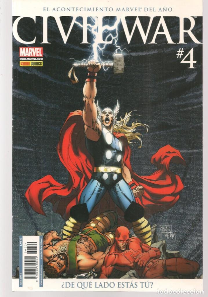 C&oacute;mics: CIVIL WAR. N&ordm; 4. MARVEL / PANINI COMICS.(ST/A19)