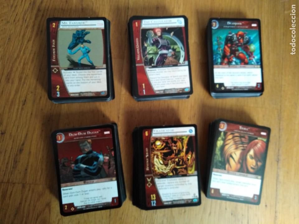 C&oacute;mics: Lote Cartas Marvel y DC c&oacute;mics de VS SYSTEM en ingl&eacute;s. - Foto 2