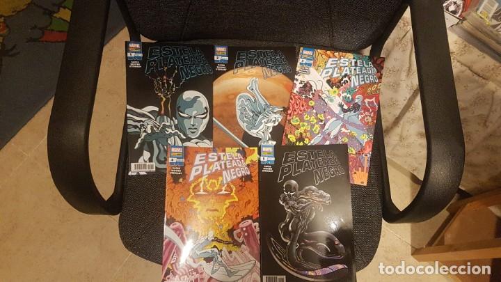 C&oacute;mics: ESTELA PLATEADA NEGRO (OBRA COMPLETA 5 N&Uacute;MEROS) - PANINI - Foto 1
