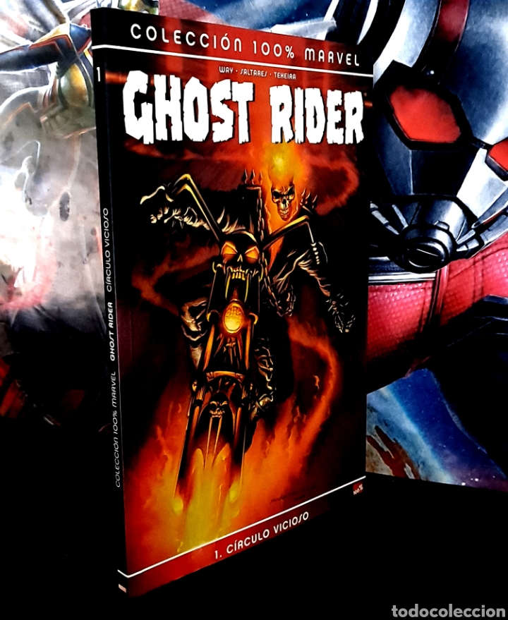 C&oacute;mics: DE KIOSCO COLECCION 100 % MARVEL GHOST RIDER CIRCULO VICIOSO 1 PANINI COMICS - Foto 1
