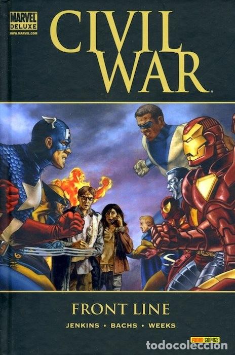 C&oacute;mics: MARVEL DELUXE CIVIL WAR FRONT LINE - PANINI - CARTONE - IMPECABLE PRECINTADO - MTFA - Foto 1