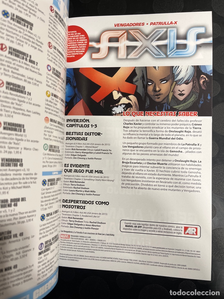 C&oacute;mics: VENGADORES Y PATRULLA X : AXIS LIBRO 2 INVERSI&Oacute;N ( 2015 ) - Foto 3