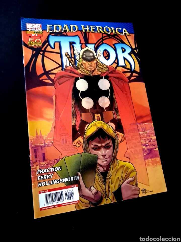 C&oacute;mics: CASI EXCELENTE ESTADO THOR 3 EDAD HEROICA PANINI COMICS MARVEL - Foto 1