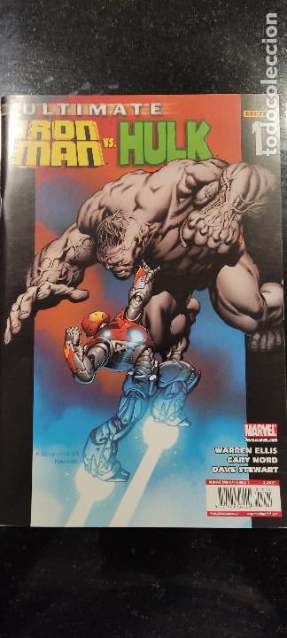 C&oacute;mics: Ultimate Iron Man vs Hulk 1 (grapa) - Foto 1