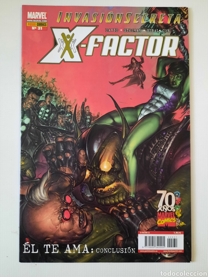 C&oacute;mics: X-FACTOR N&ordm; 31 - INVASI&Oacute;N SECRETA - GRAPA MARVEL PANINI 2009 - Foto 1