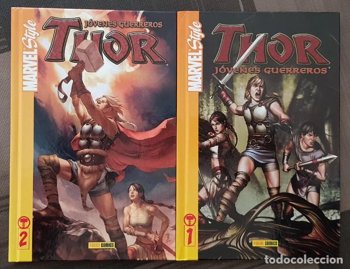 C&oacute;mics: MARVEL STYLE. THOR. JOVENES GUERREROS. Col.completa 2 comics. Panini Comics 2006 - Foto 1