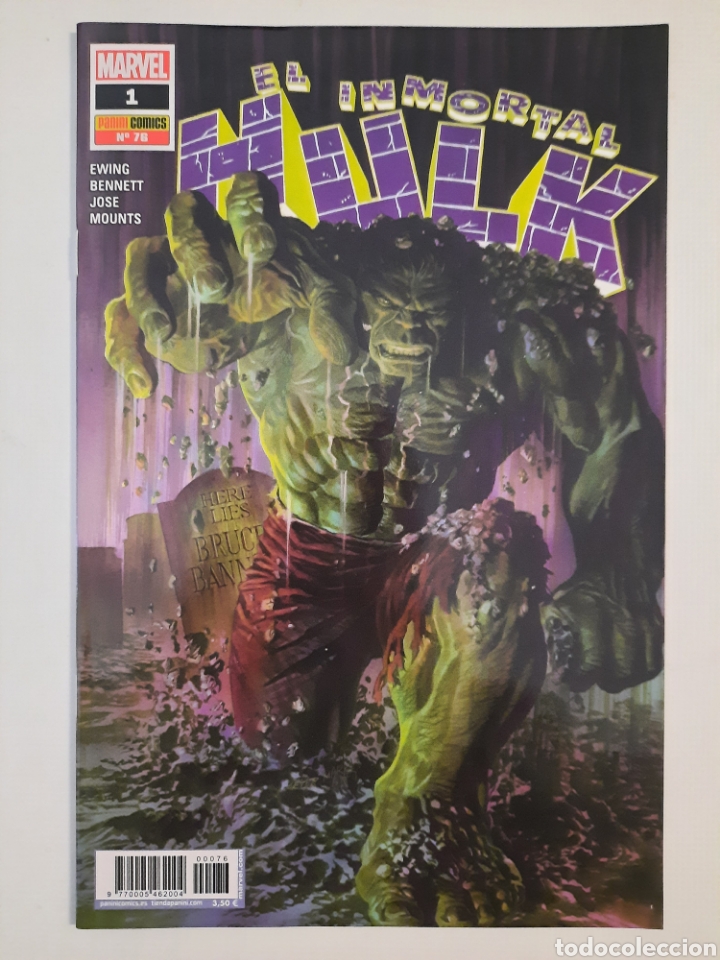 C&oacute;mics: EL INMORTAL HULK - N&ordm; 1 / 76 - GRAPA MARVEL PANINI - Foto 1