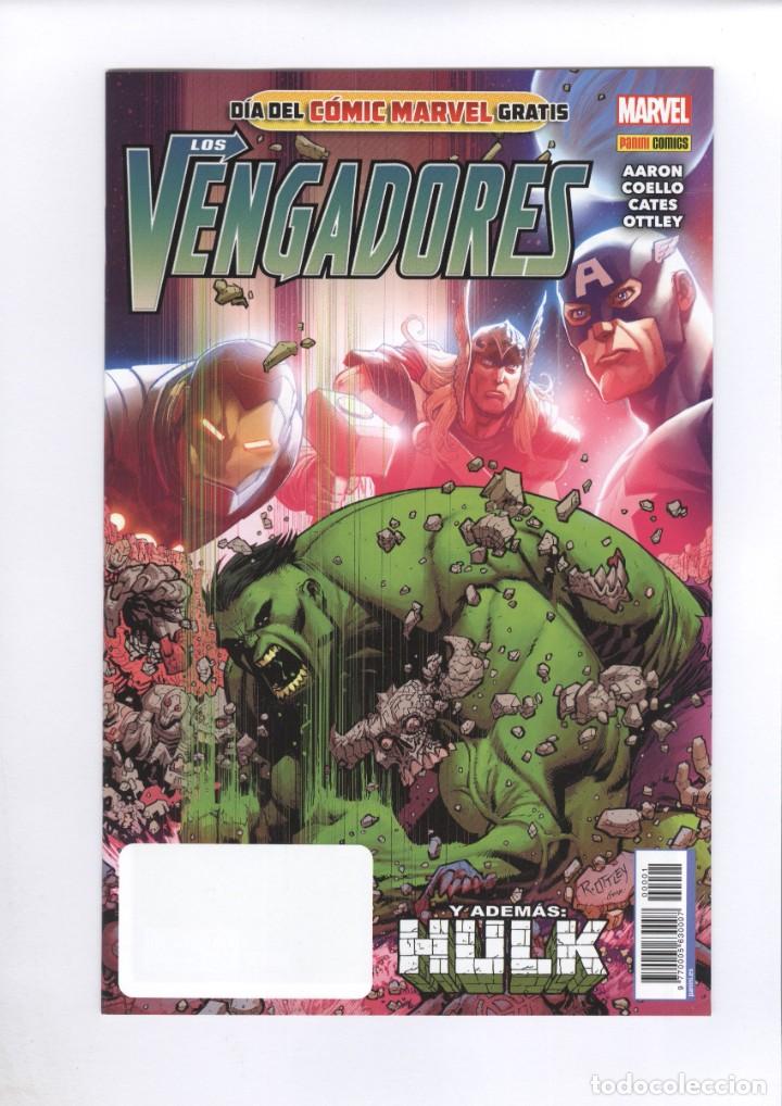 C&oacute;mics: Panini. Dia del c&oacute;mic marvel gratis. Los vengadores. Aaron. Coello. Cates. Ottley. - Foto 1
