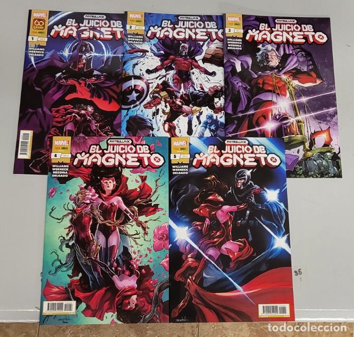 C&oacute;mics: PATRULLA-X EL JUICIO DE MAGNETO &iexcl; COMPLETA 5 NUMEROS ! MARVEL - PANINI 2022