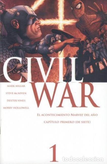 C&oacute;mics: CIVIL WAR N&ordm; 1 - PANINI - ESTADO EXCELENTE - Foto 1