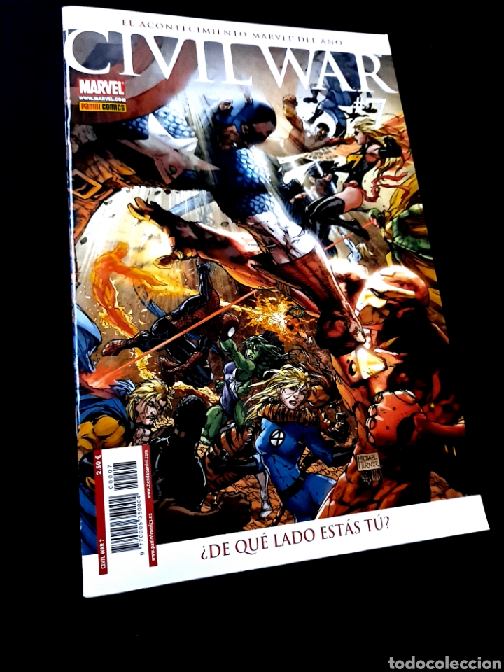 C&oacute;mics: DE KIOSCO CIVIL WAR 7 PANINI COMICS MARVEL GRAPA - Foto 1