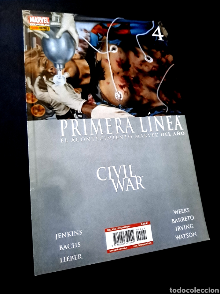 Comics: CASI EXCELENTE ESTADO CIVIL WAR PRIMERA LINEA 4 PANINI MARVEL