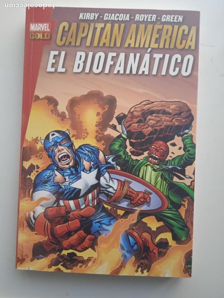 C&oacute;mics: MARVEL GOLD CAPITAN AMERICA EL BIOFAN&Aacute;TICO PANINI - Foto 1