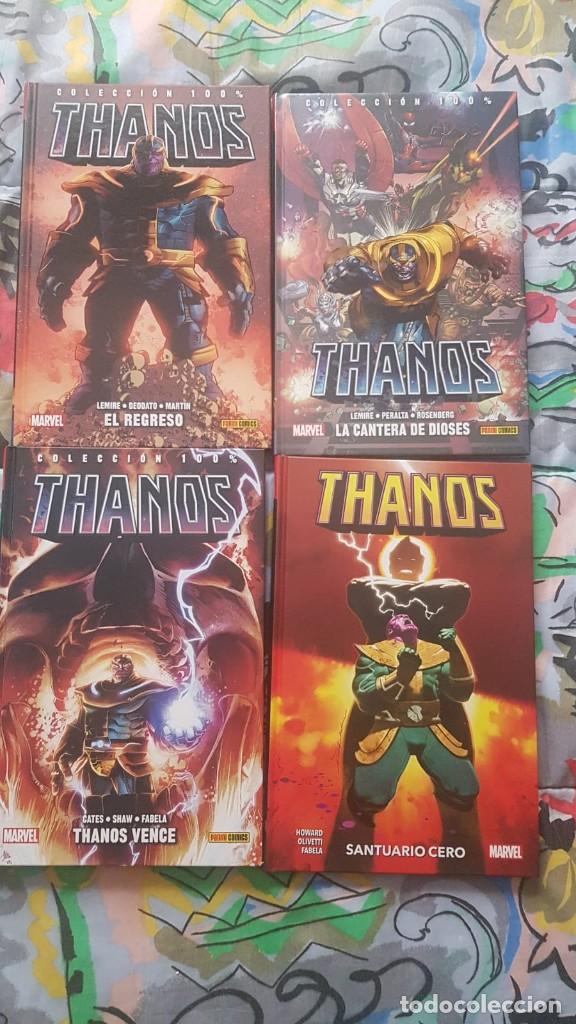 C&oacute;mics: 100% MARVEL HC THANOS (O.C 4 TOMOS COMPLETA) - PANINI - Foto 1