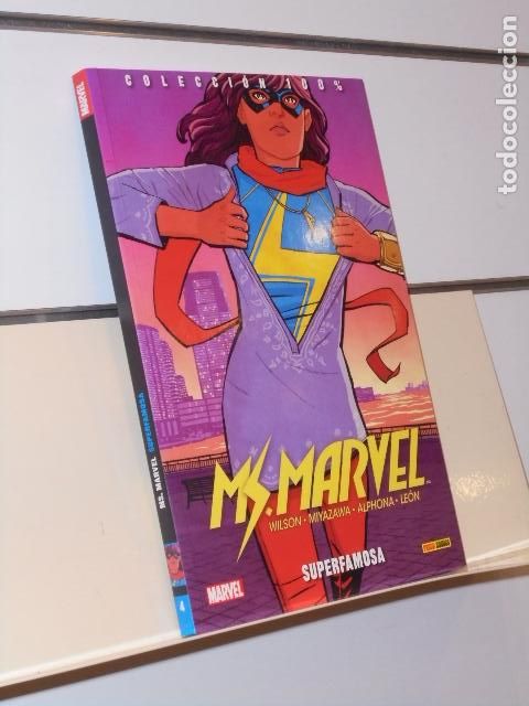 C&oacute;mics: COLECCION 100% MARVEL MS. MARVEL N&ordm; 4 SUPERFAMOSA- PANINI OFERTA - Foto 1