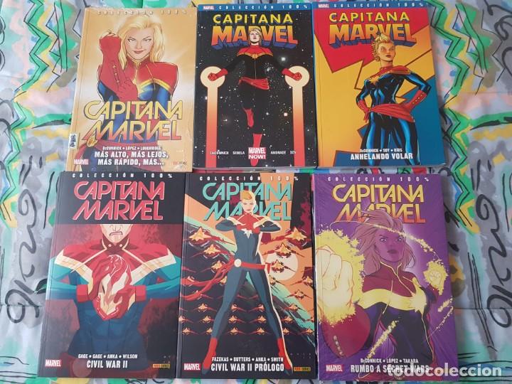 C&oacute;mics: 100% MARVEL - CAPITANA MARVEL (O.C. 6 TOMOS) - PANINI - Foto 1