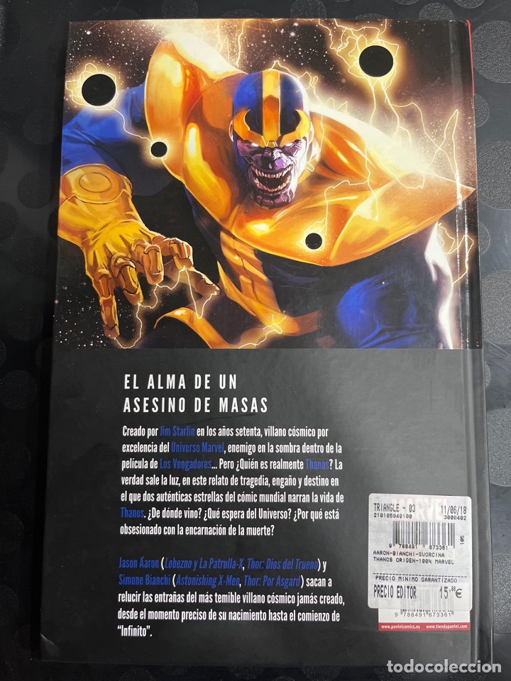 C&oacute;mics: THANOS : ORIGEN de JASON AARON COLECCI&Oacute;N 100% HC ( 2018 ) - Foto 2
