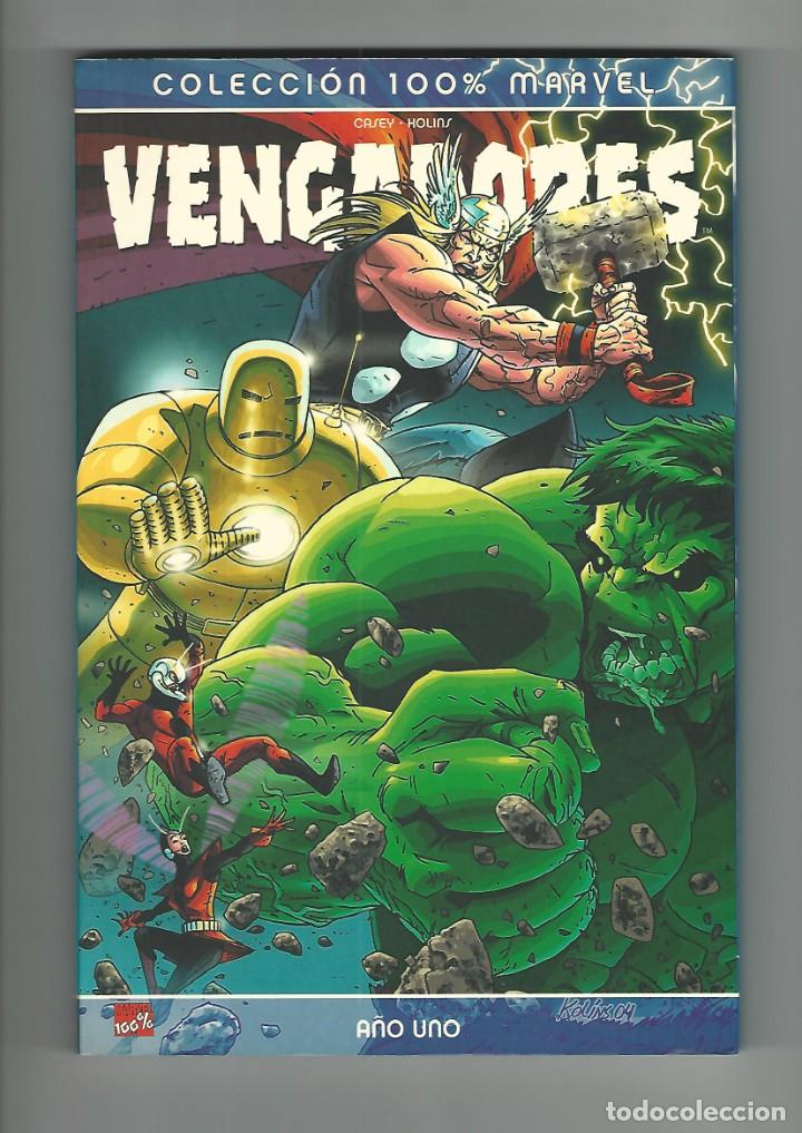 C&oacute;mics: Panini. Colecci&oacute;n 100% Marvel. Vengadores. A&ntilde;o uno. - Foto 1