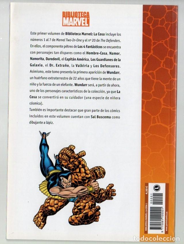 C&oacute;mics: COMIC - BIBLIOTECA MARVEL 4 - LA COSA N.&ordm; 1, MARVEL TWO-IN-ONE. PANINI COMICS. 2005 - Foto 2