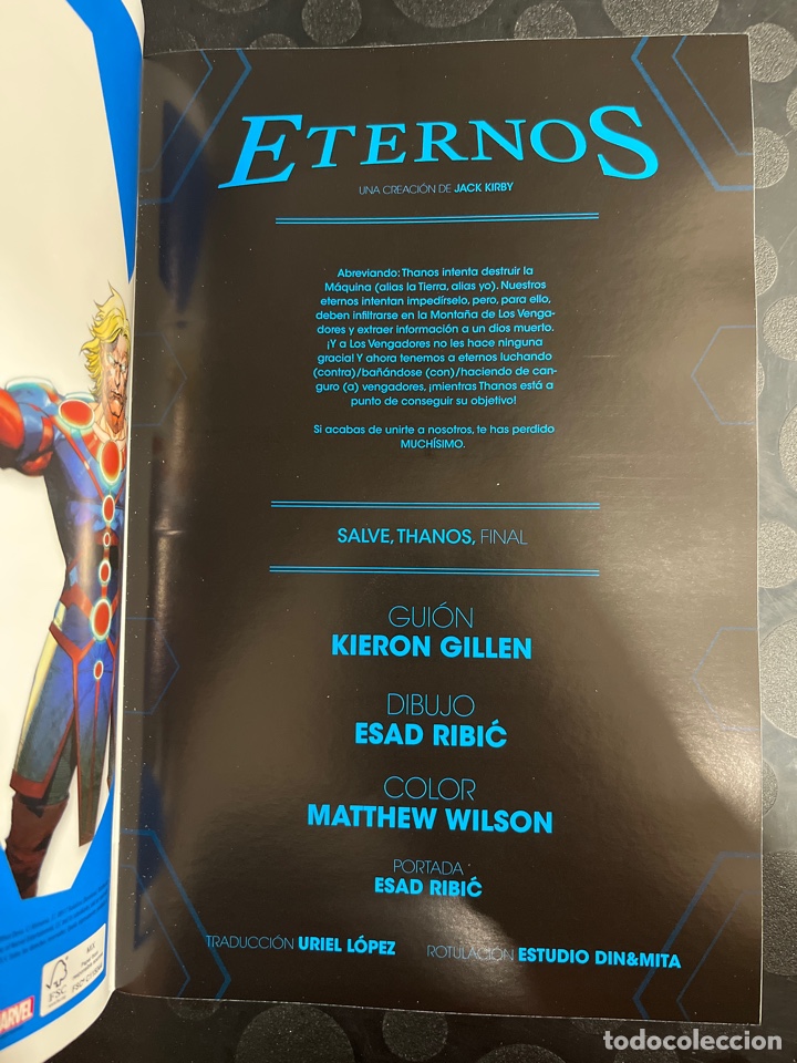 C&oacute;mics: ETERNOS N.15 SALVE THANOS : FINAL ( 2021/&hellip; ) - Foto 3